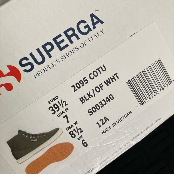 SUPERGA shoes size 39 1/2 - Picture 7 of 10